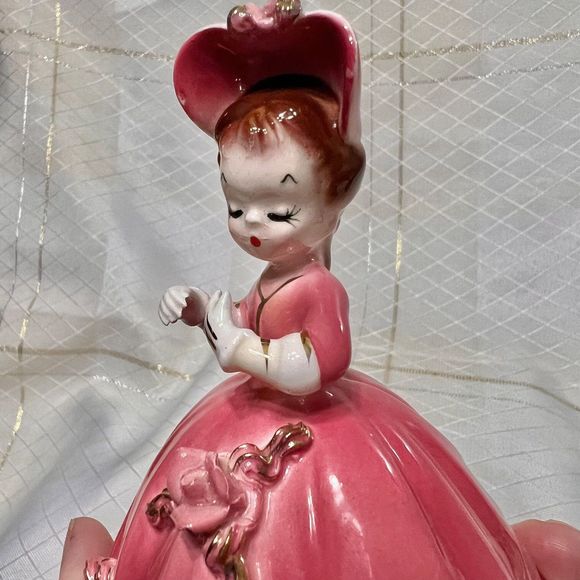 Vintage Arnart Cherchez La Femme 7616 Figurine, Vintage 1950s Ceramic Figurine - Picture 7 of 10